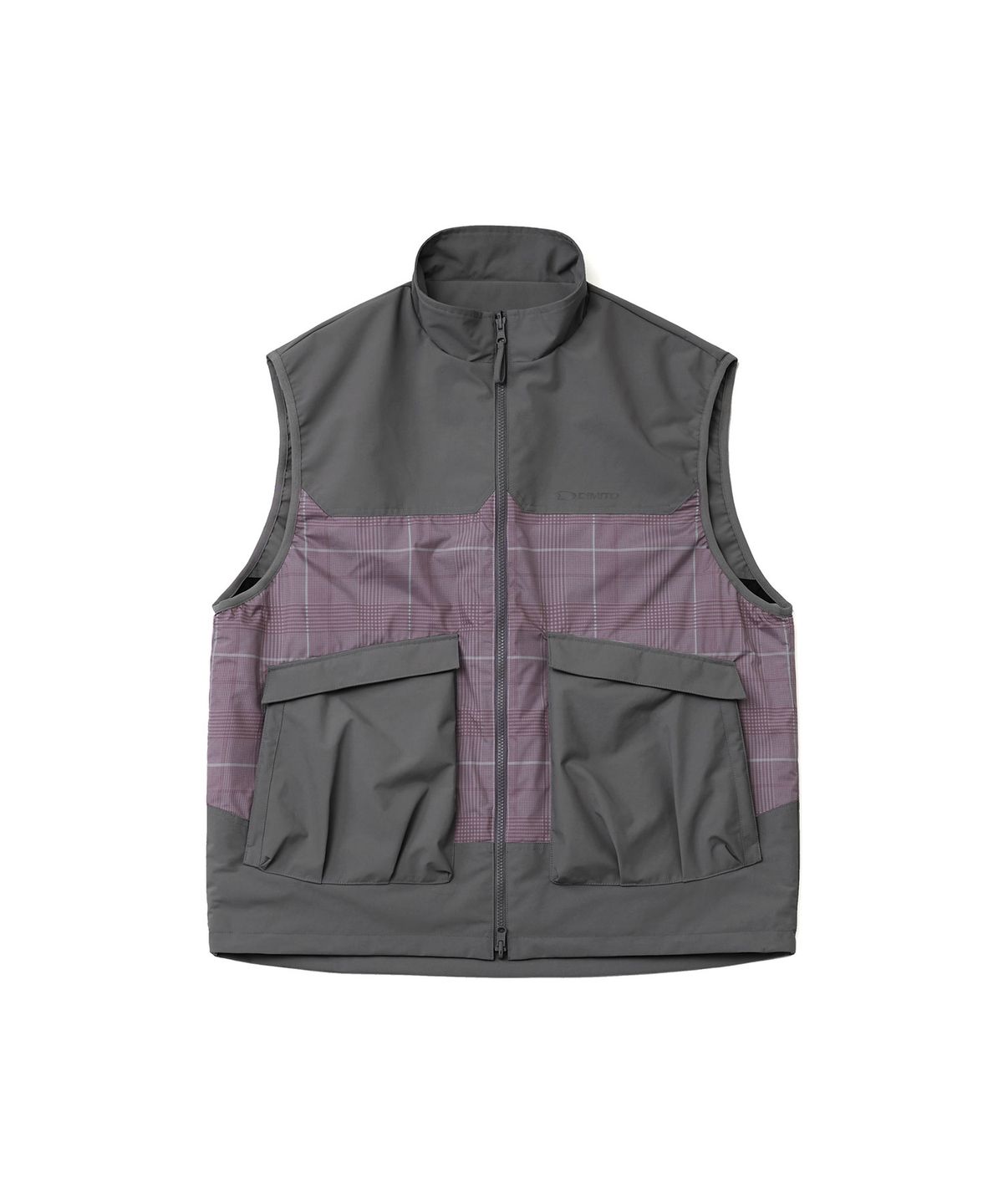 디미토(DIMITO) REVERSIBLE WIND VEST WINE CHECK