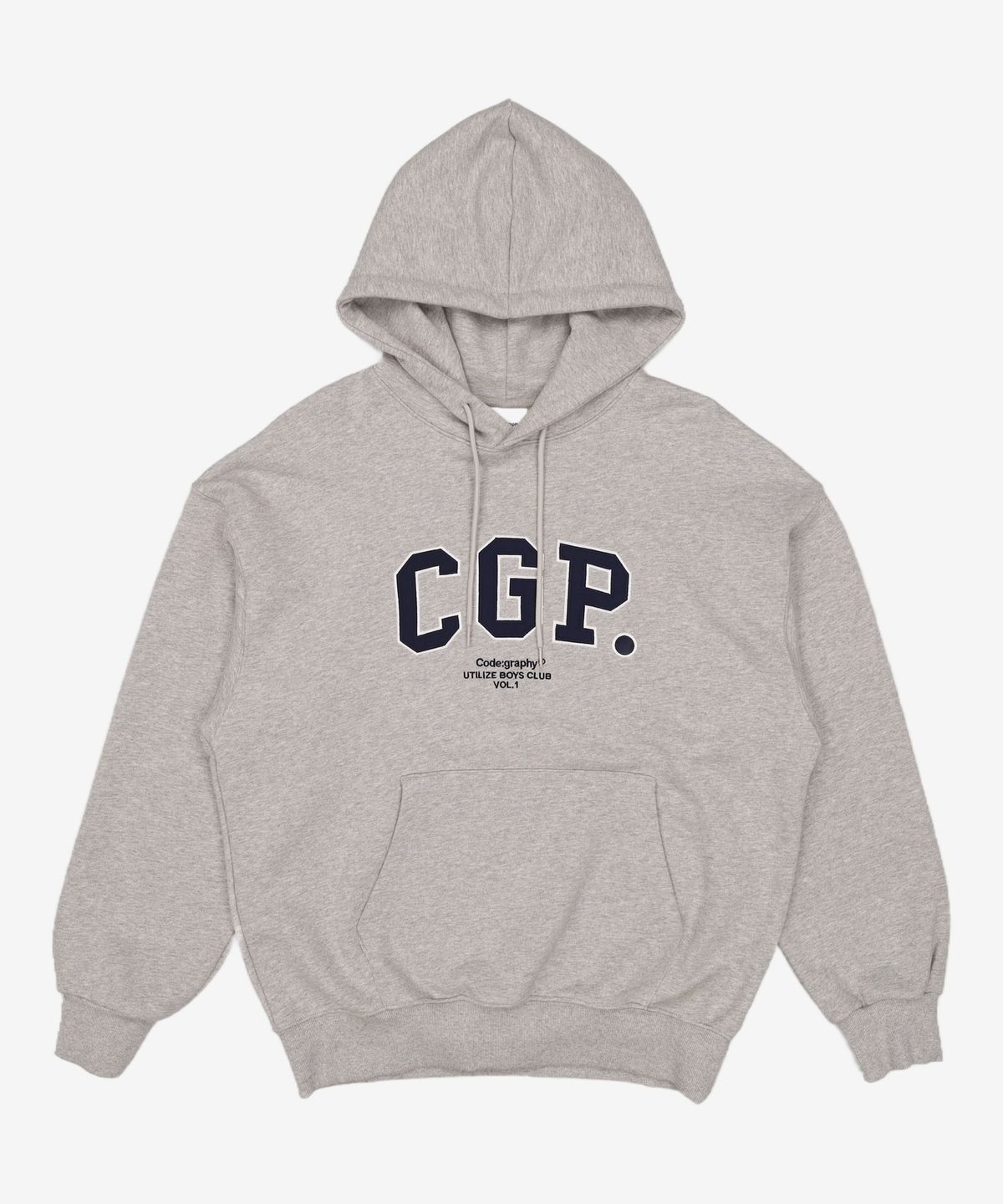 코드그라피(CGP) CGP 아치 로고 후드티_라이트그레이 S