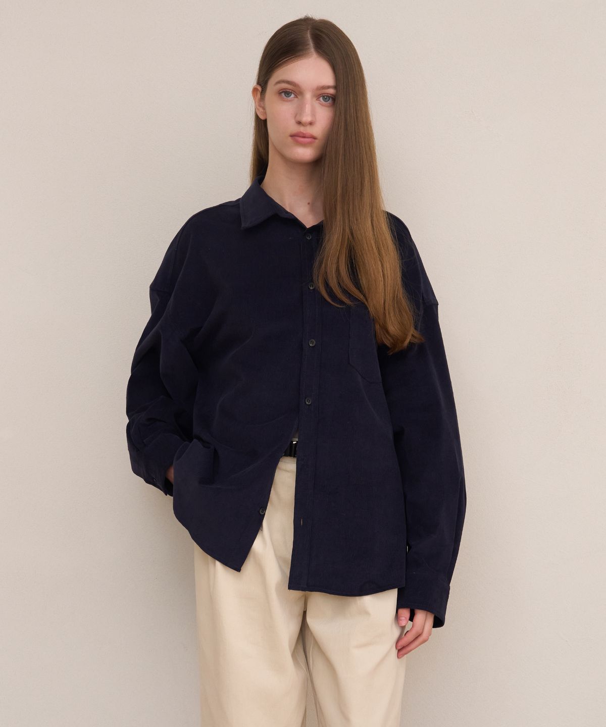 아템포(ATEMPO) CORDUROY COTTON SHIRT