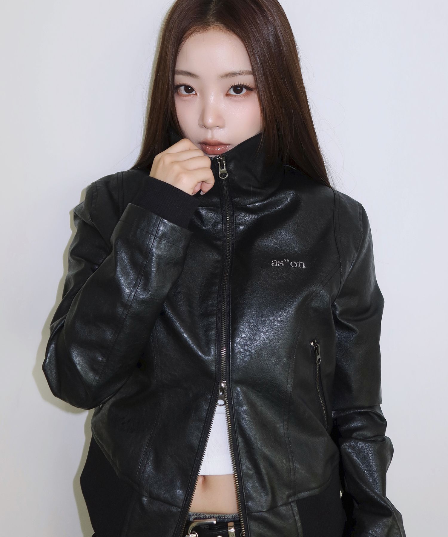애즈온(ASON) NOX CONTOUR LEATHER JACKET / BLACK - 사이즈 & 후기