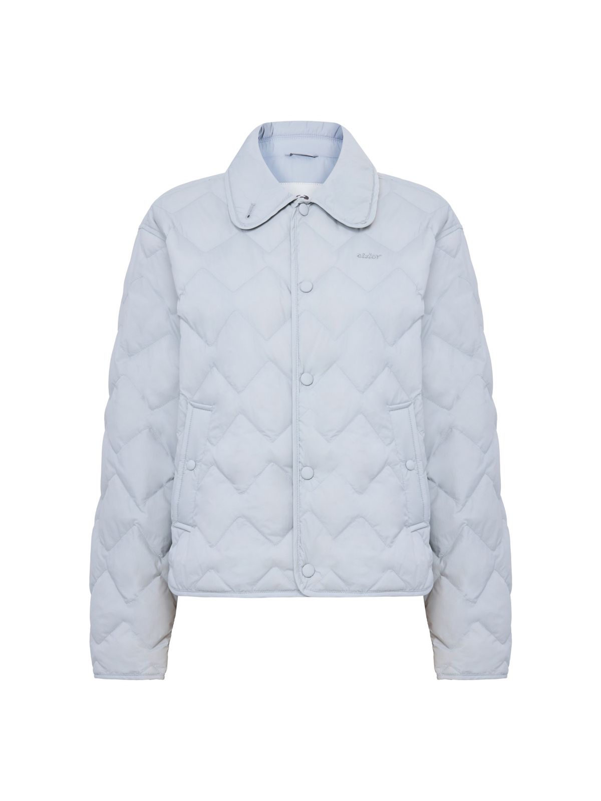 아이더(EIDER) THERMOLOCK (써모락) 여성 슬림 블렌드 패딩 셔켓_Light Blue