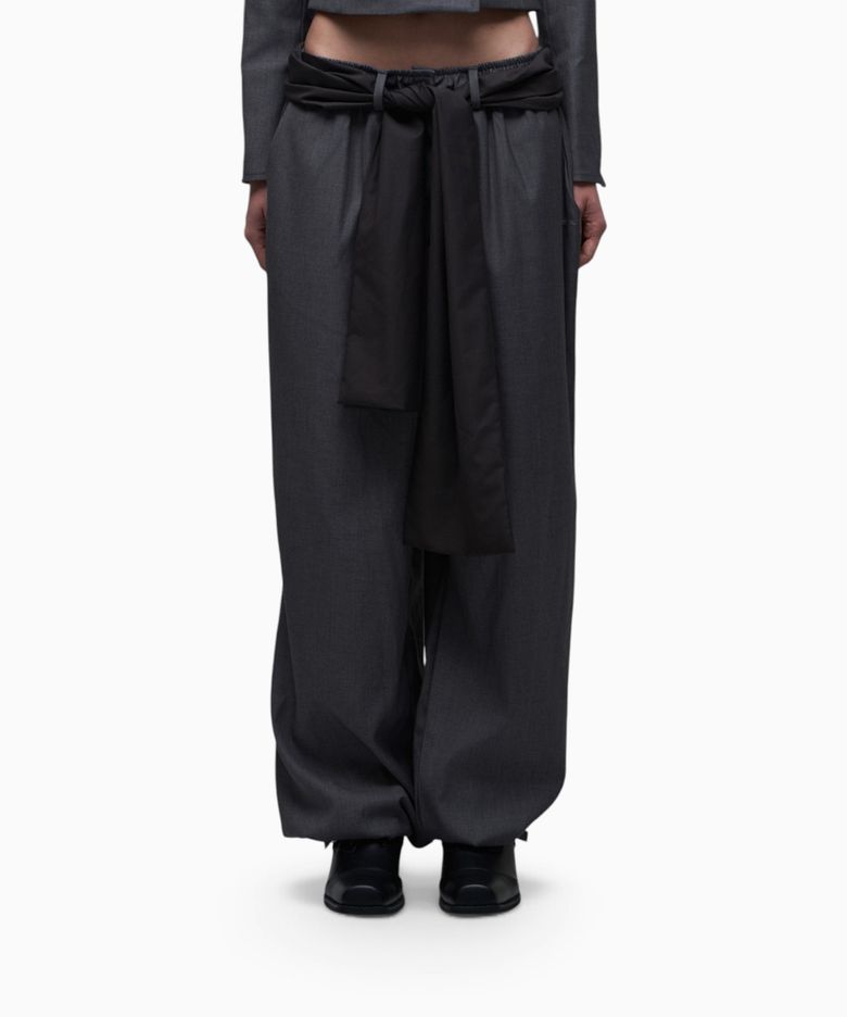 STRAP TAILORED JOGGER PANTS CHARCOAL