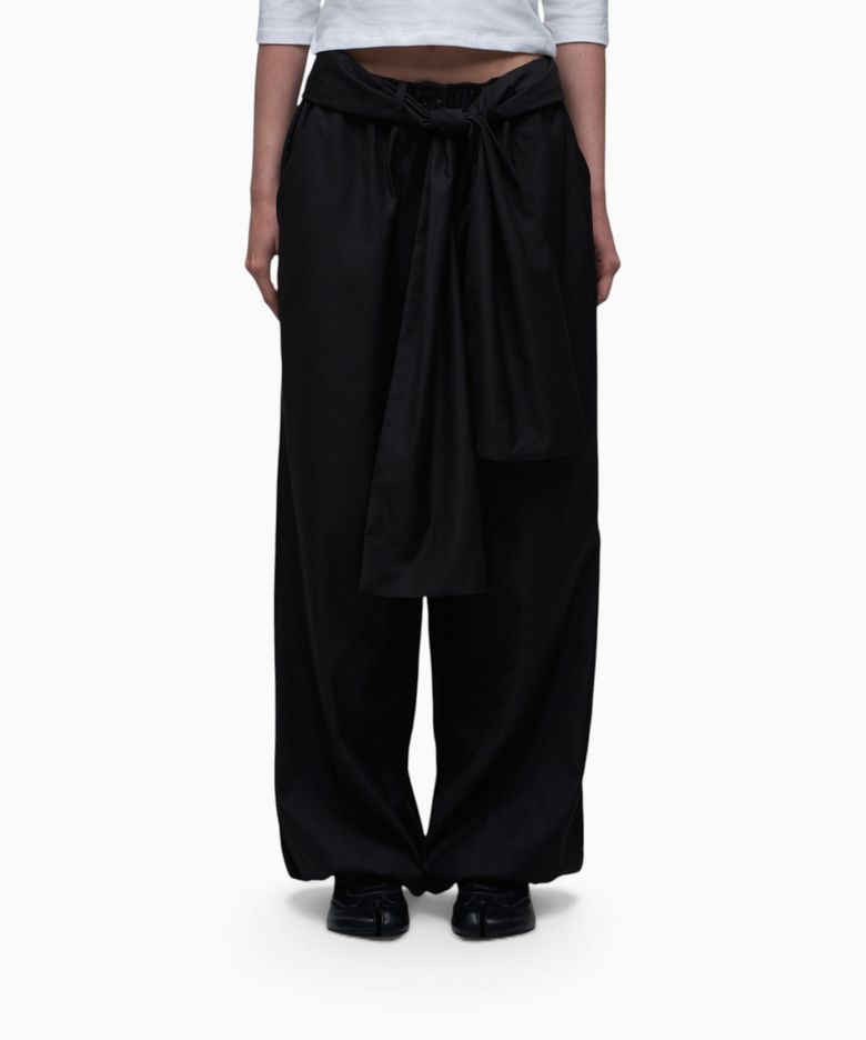 STRAP TAILORED JOGGER PANTS BLACK