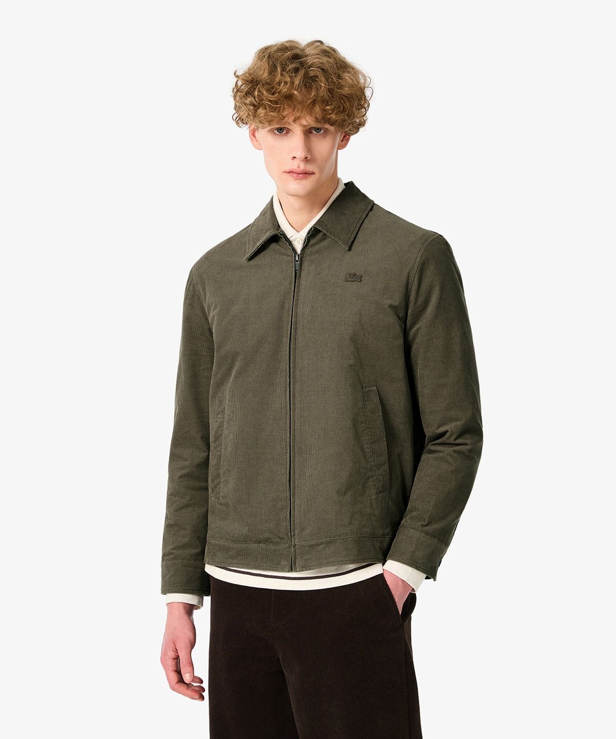 라코스테(LACOSTE) 남성 코듀로이 몰스킨 드리즐러 자켓 BH446E-56N 02S