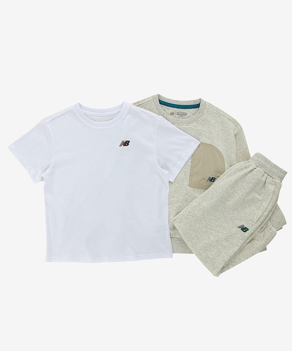뉴발란스 키즈(NEWBALANCEKIDS) [3PCS] 일러스트 스웻 세트 NK9YG4902U33
