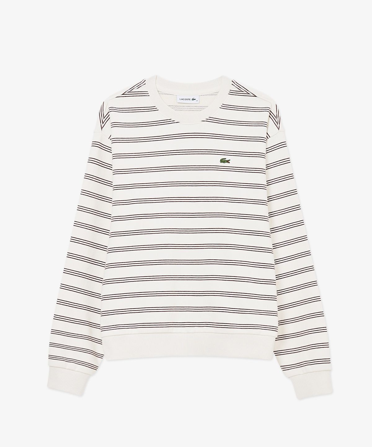 라코스테(LACOSTE) 여성 멀티 스트라이프 스웻셔츠 SF933E-56N 70V