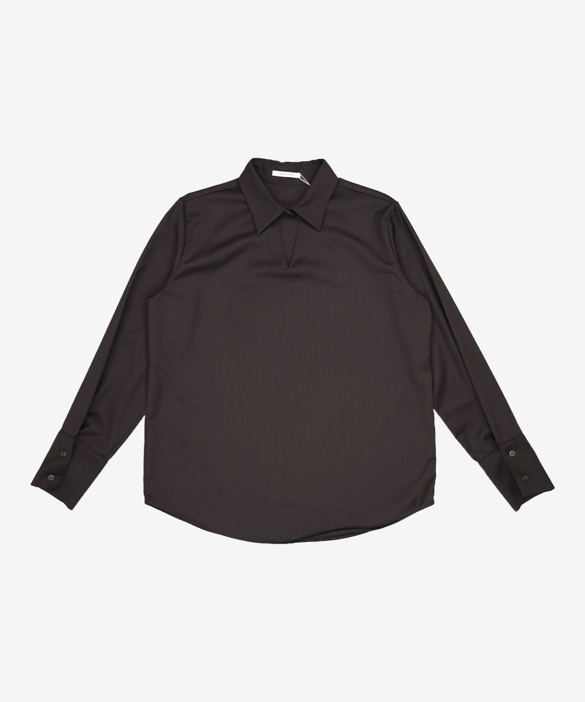 와드로브(WARDROBE) SLEEVE DRAPE BLOUSE_BLACK FREE
