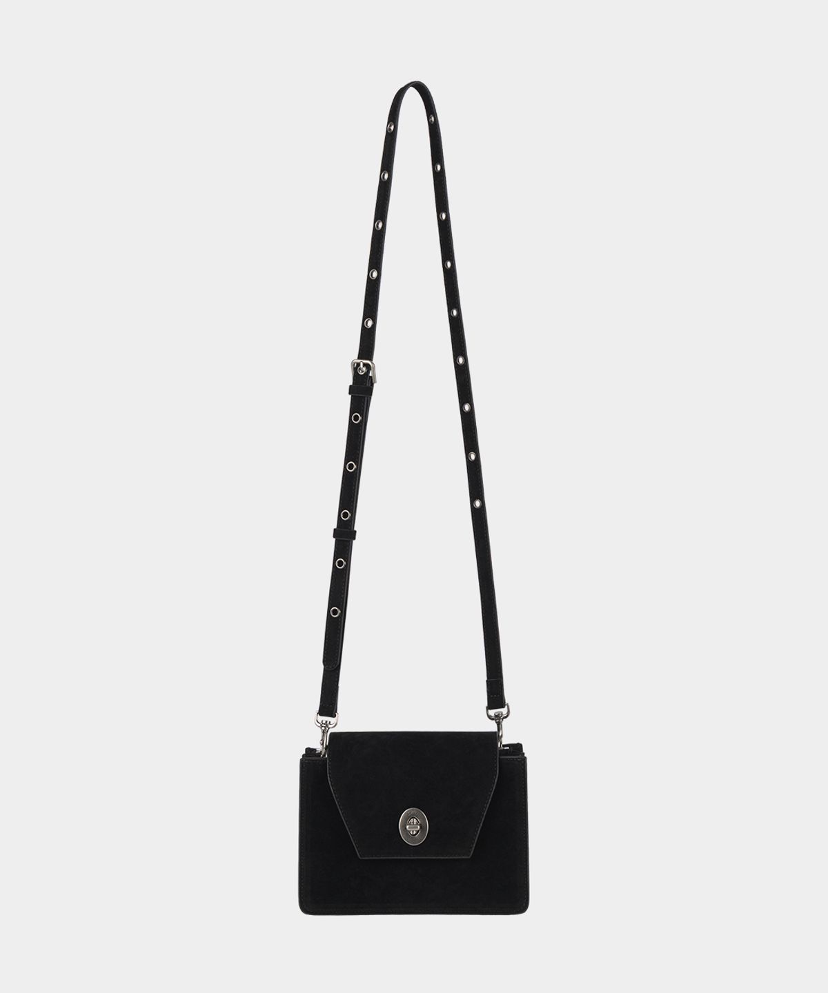 키시닝(KISYNING) Suede Travel Big-Bag (Black)