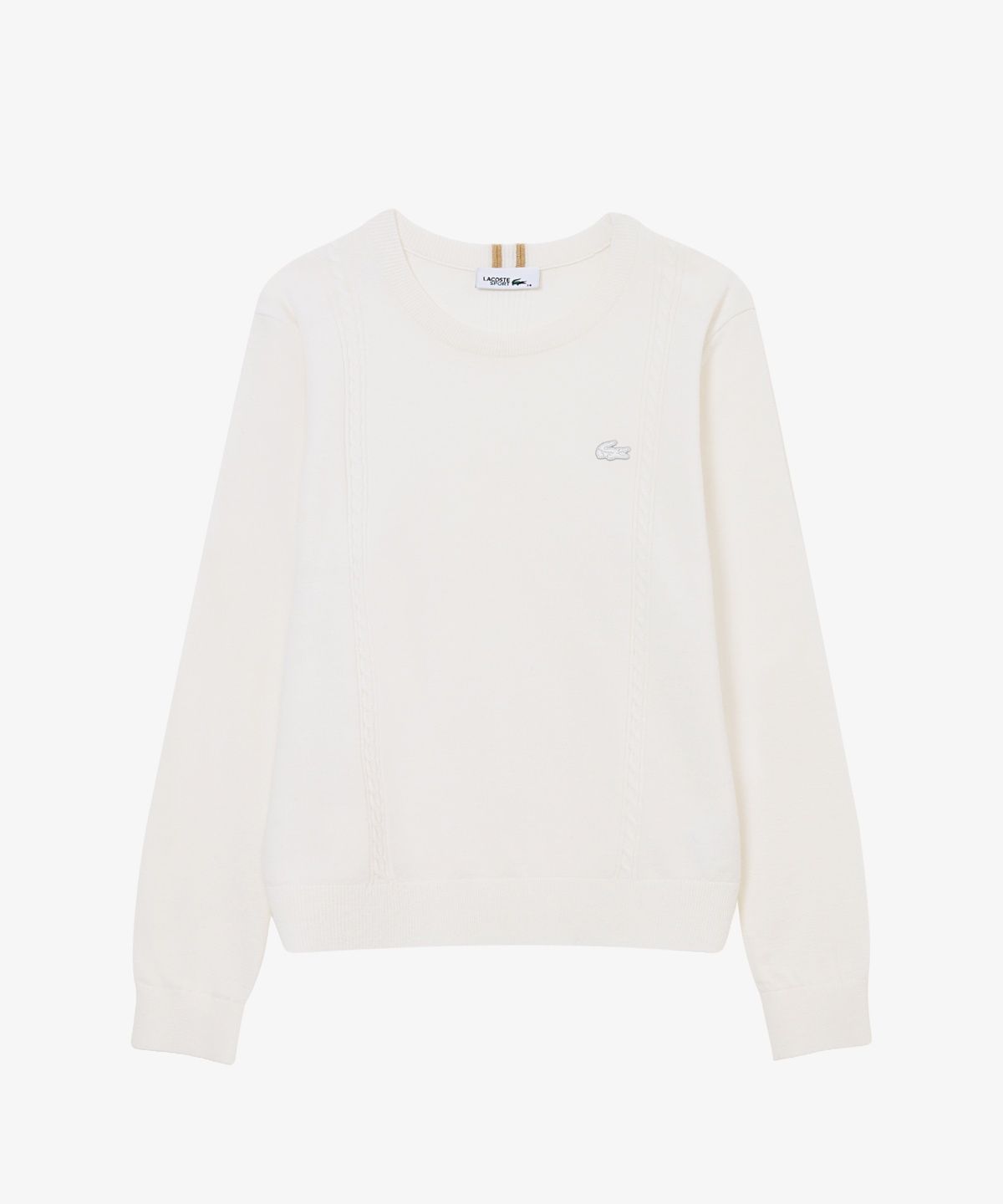 라코스테(LACOSTE) 여성 부분 케이블 라운드 스웨터 AF705E-56N 70V