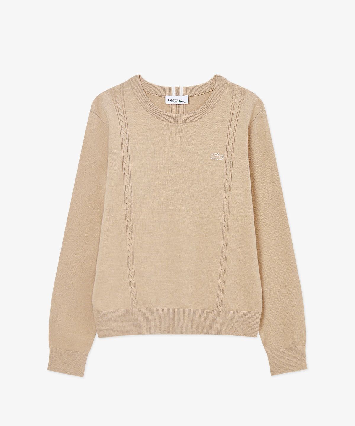 라코스테(LACOSTE) 여성 부분 케이블 라운드 스웨터 AF705E-56N 02S