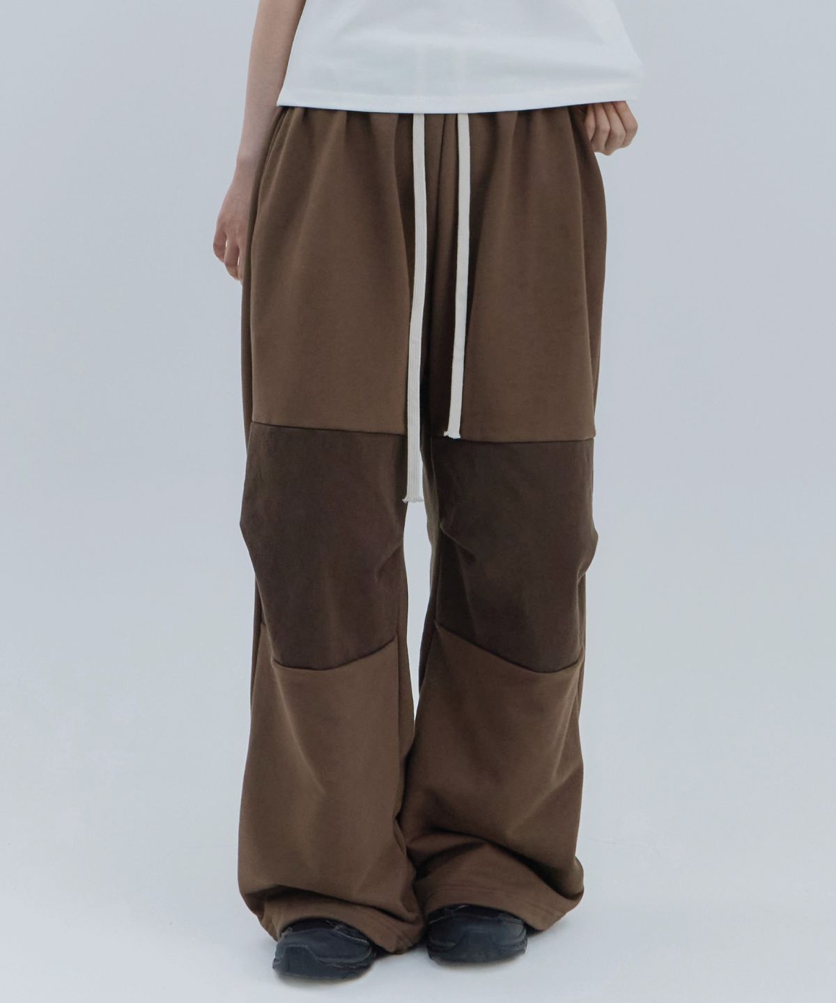 고리(GORI) Wide Panel Pants (brown)