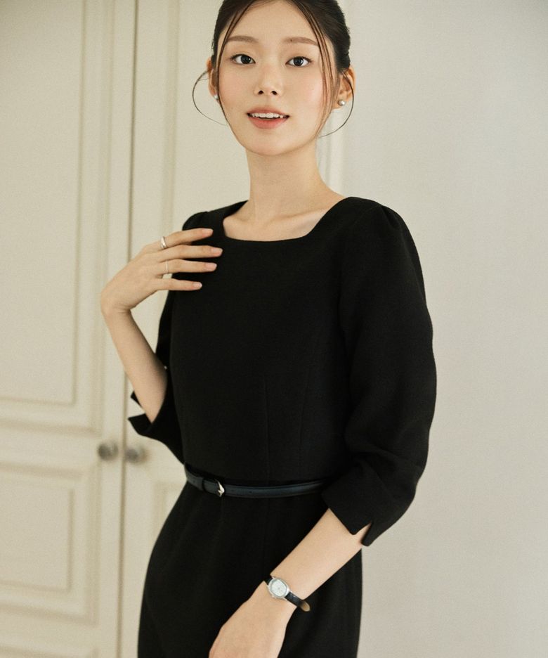 밑단 시스루 레이어드 원피스 RMOWG49ST1