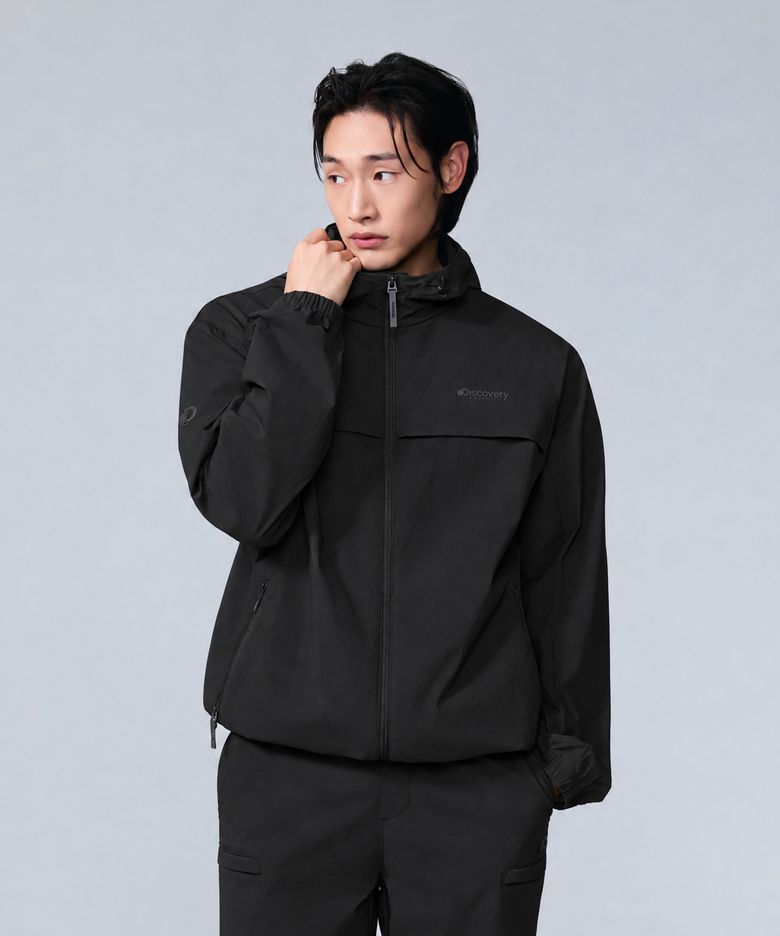 남성 내추럴 우븐 자켓 (SET-UP) (BLACK)