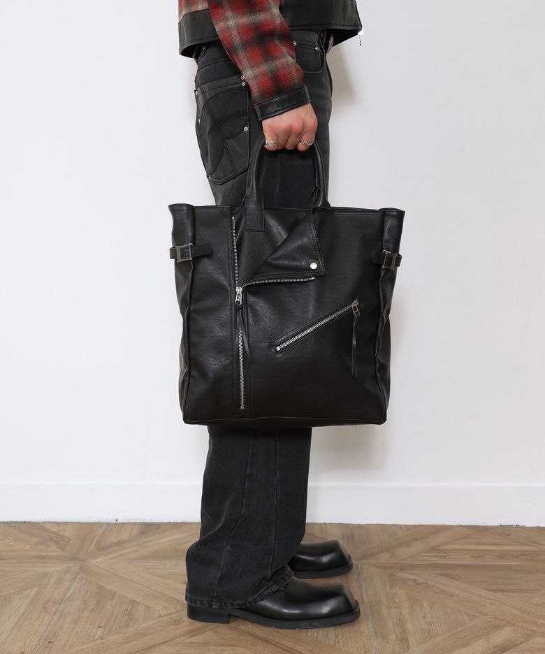[SSRL × DOFFJASON] Rider 2way Tote Bag / Black