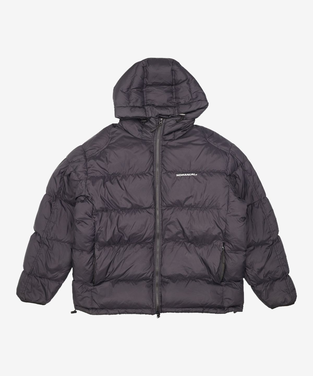 노매뉴얼(NOMANUAL) DIVISION HOODED DUCK DOWN - BLACK 105