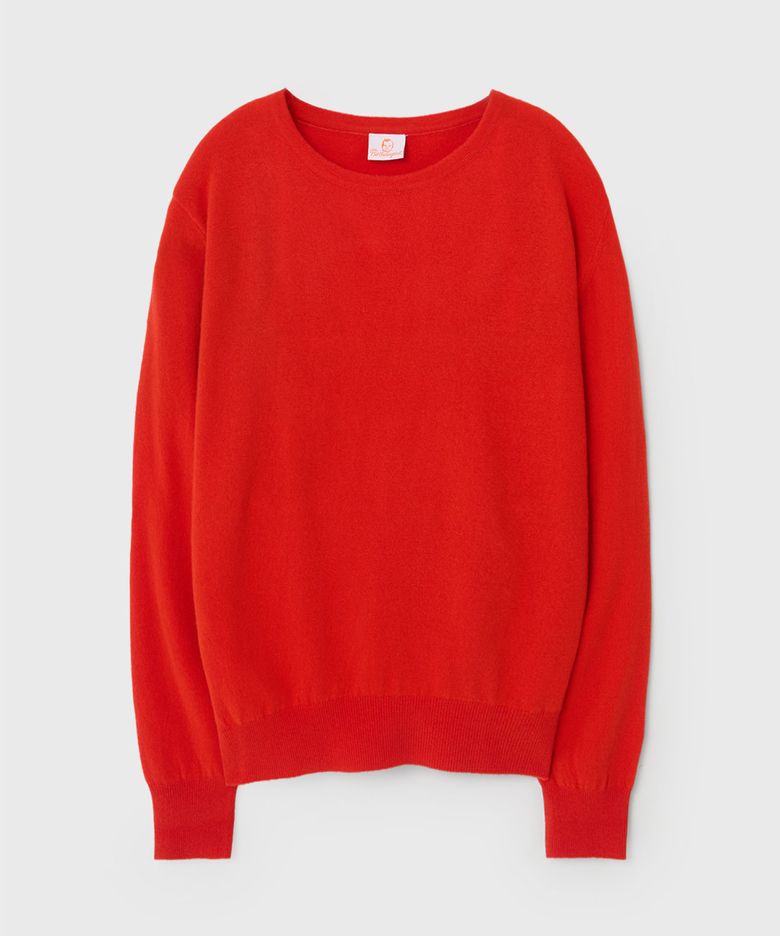 SOFT CASHMERE ROUND KNIT (TOMATO)