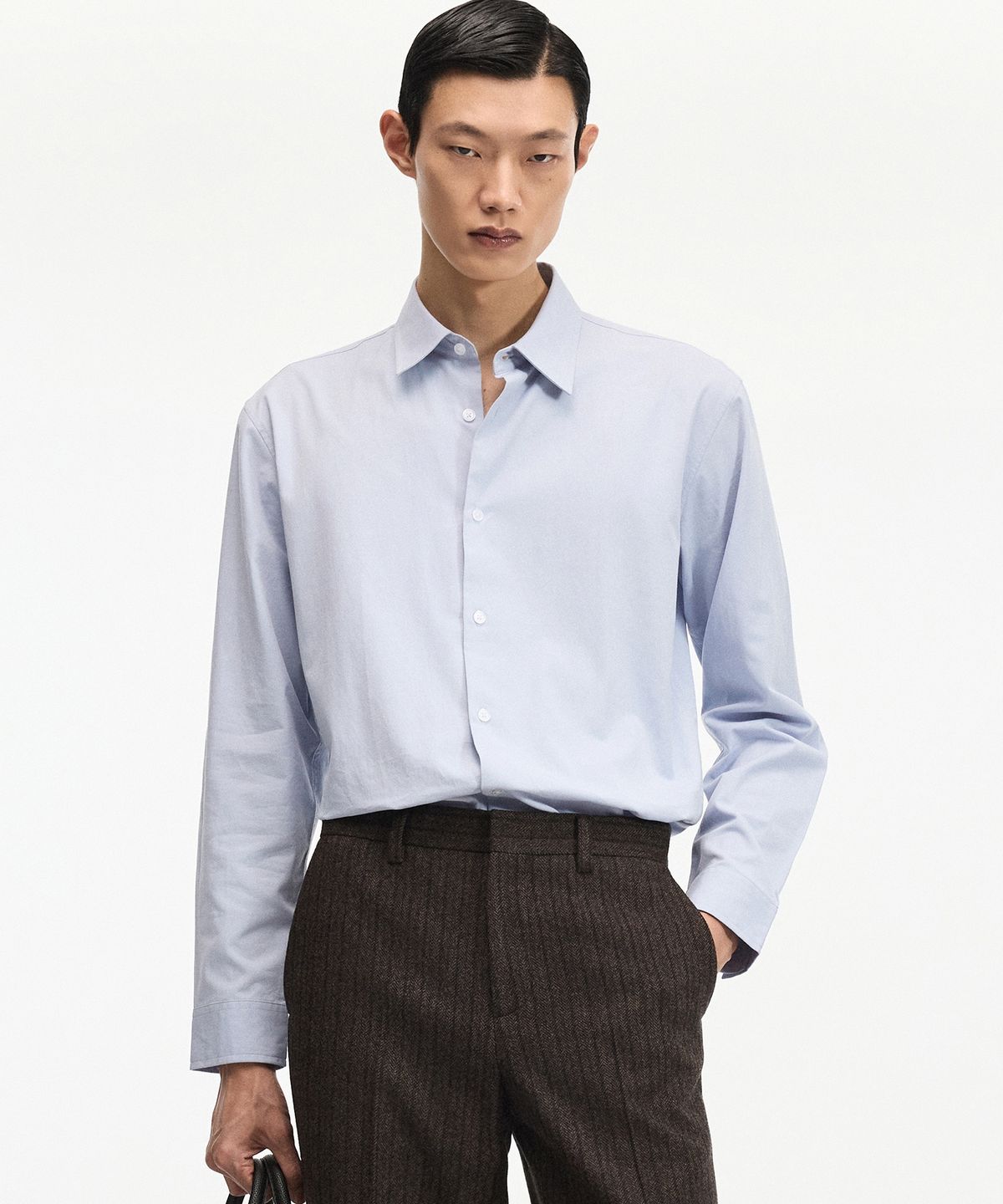티엔지티(TNGT) Office Dress Shirt (Blue) TNSH6F001B2