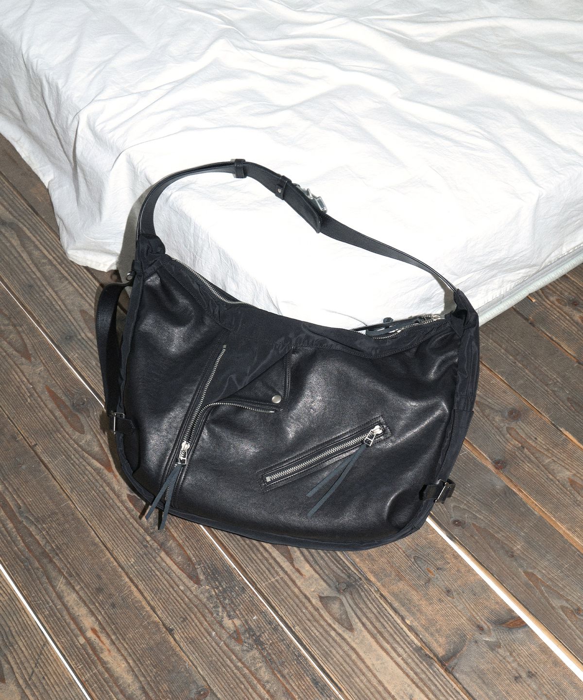 에스에스알엘(SSRL) [SSRL × DOFFJASON] Rider Hobo Cross Bag / Black