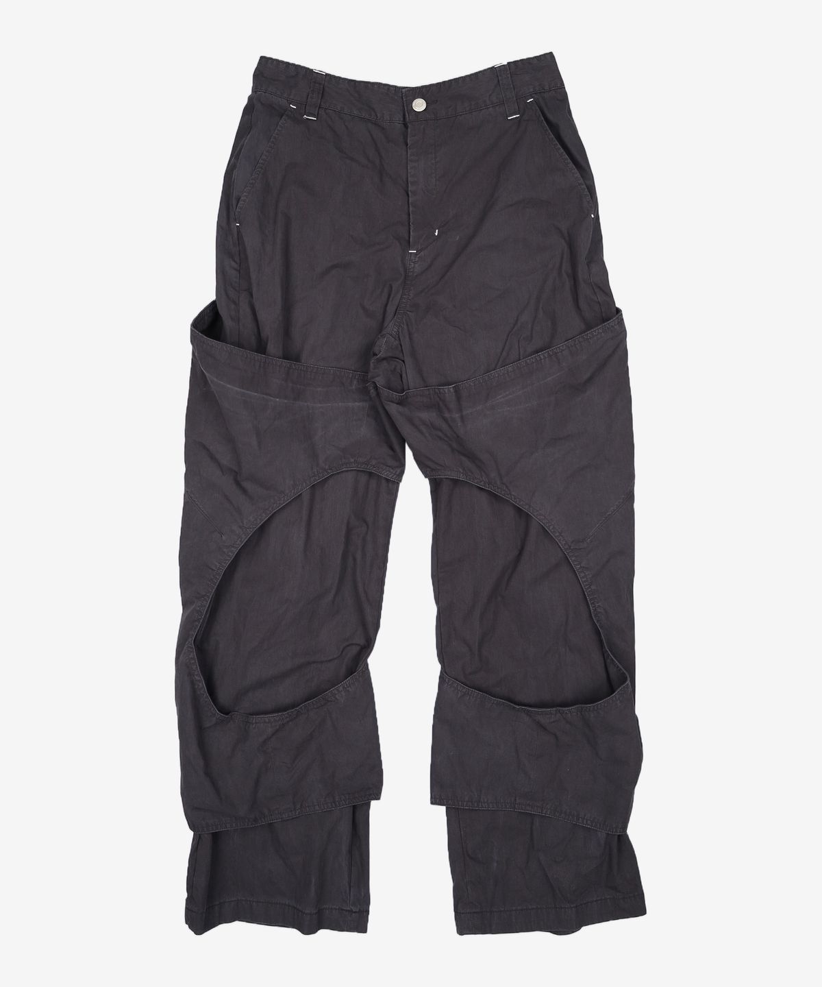노매뉴얼(NOMANUAL) DOUBLE LAYERED PANTS - LIGHT KHAKI 95