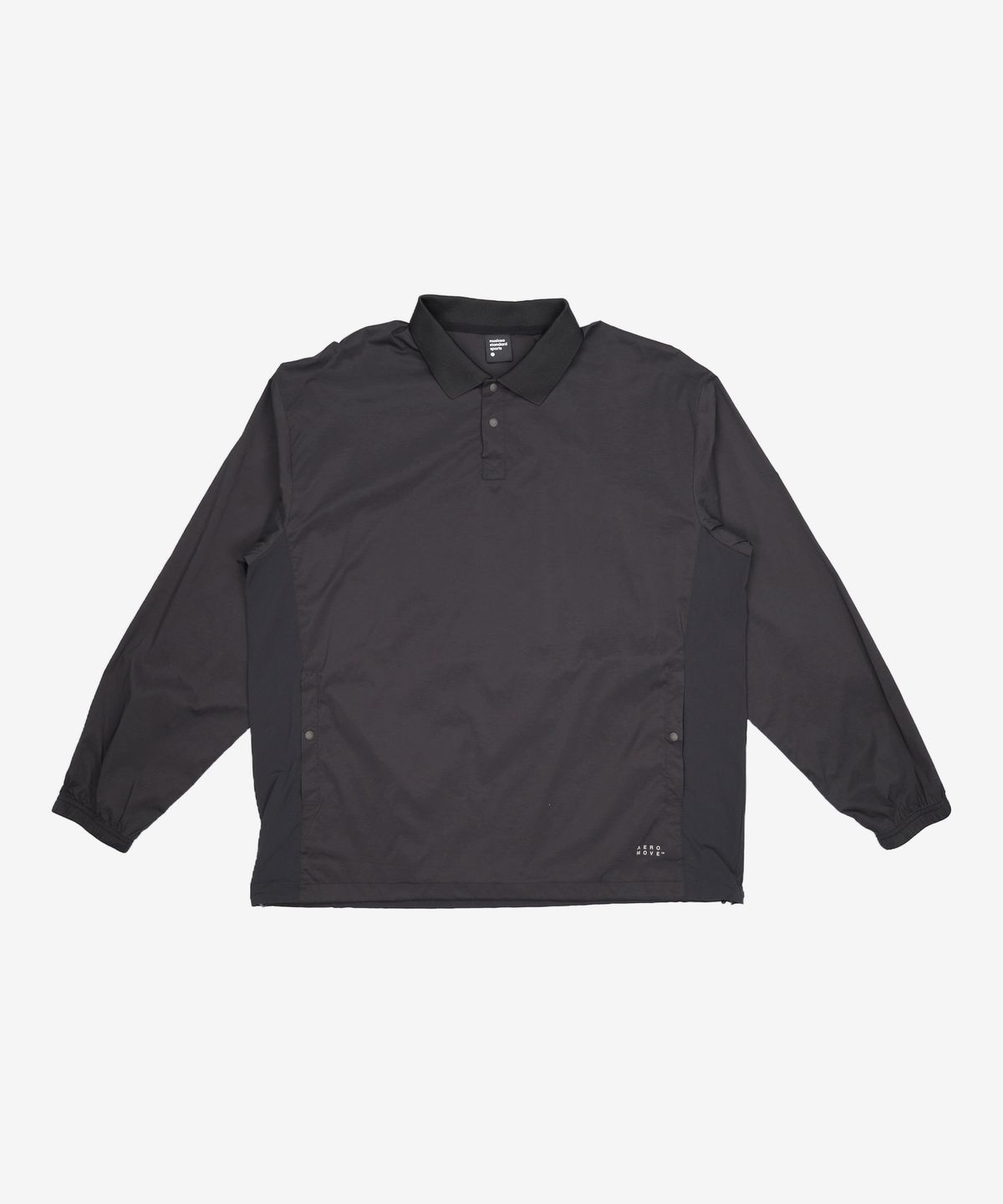 무신사 스탠다드 스포츠(MUSINSA STANDARD SPORTS) AEROMOVE™ GOLF MESH HYBRID POLO LONG SLEEVE/BLKBLACK XXL