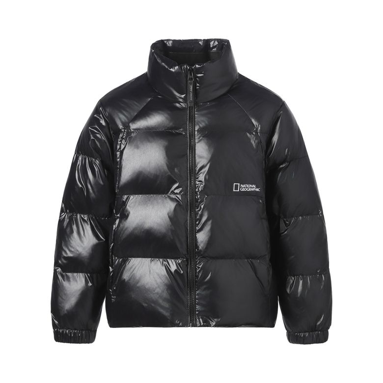 K264UPD901 글로시 패딩 점퍼 CARBON BLACK