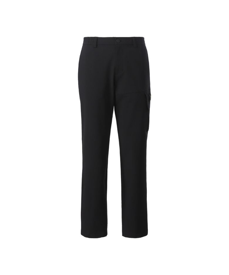 디블러 레귤러핏 스트레이트 기모 팬츠 BLACK N264MPT010