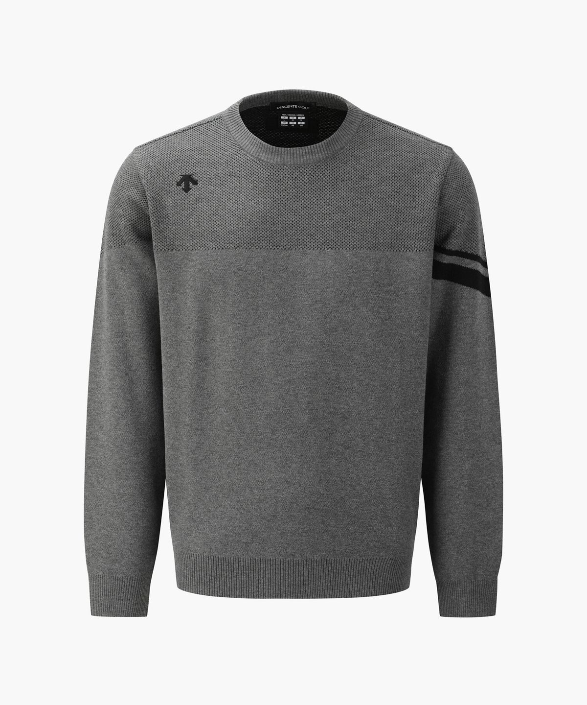 데상트 골프(DESCENTE GOLF) 남성 조직감 풀오버 스웨터  DR32MFKP95