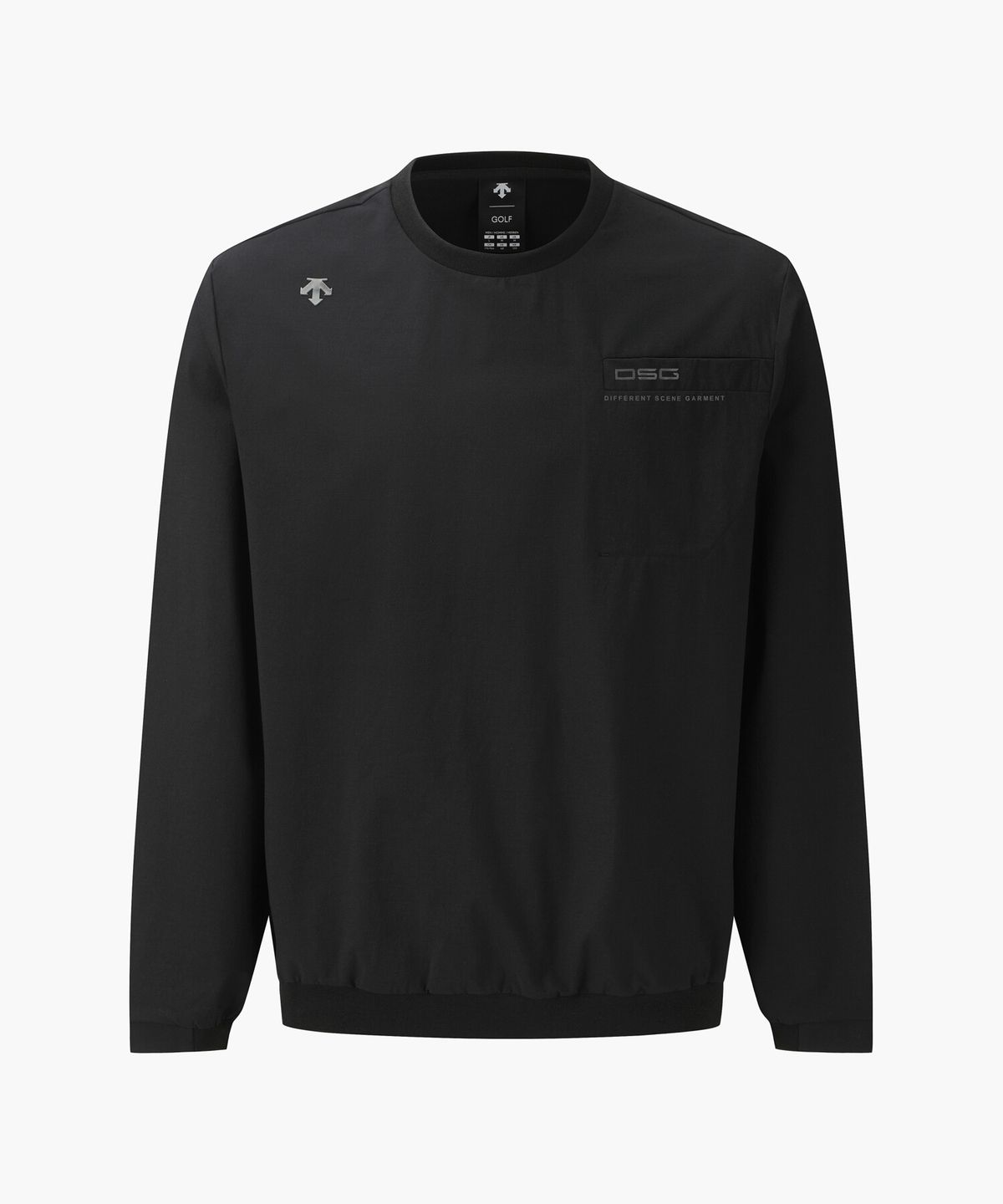 데상트 골프(DESCENTE GOLF) 남성 우븐 라운드 긴팔 티셔츠  DR32MFTL82