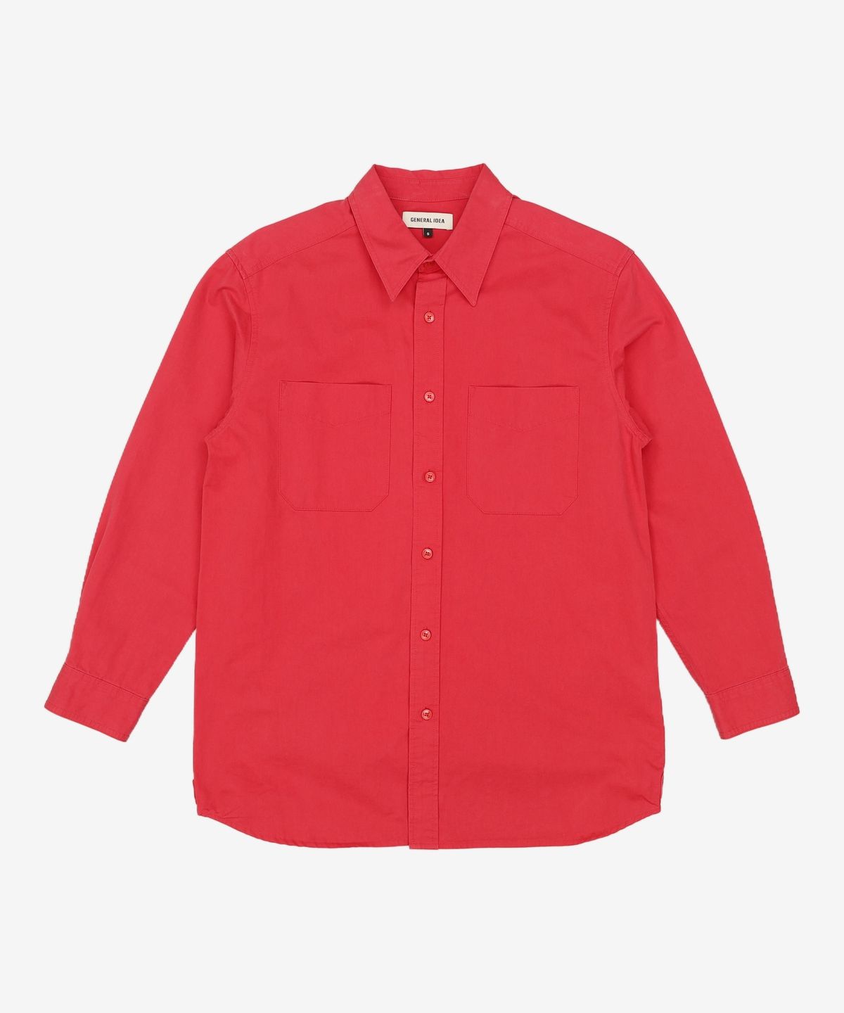 제너럴 아이디어(GENERAL IDEA) UNISEX 워시드 워크 셔츠 [RED] / SBD4U03010 S