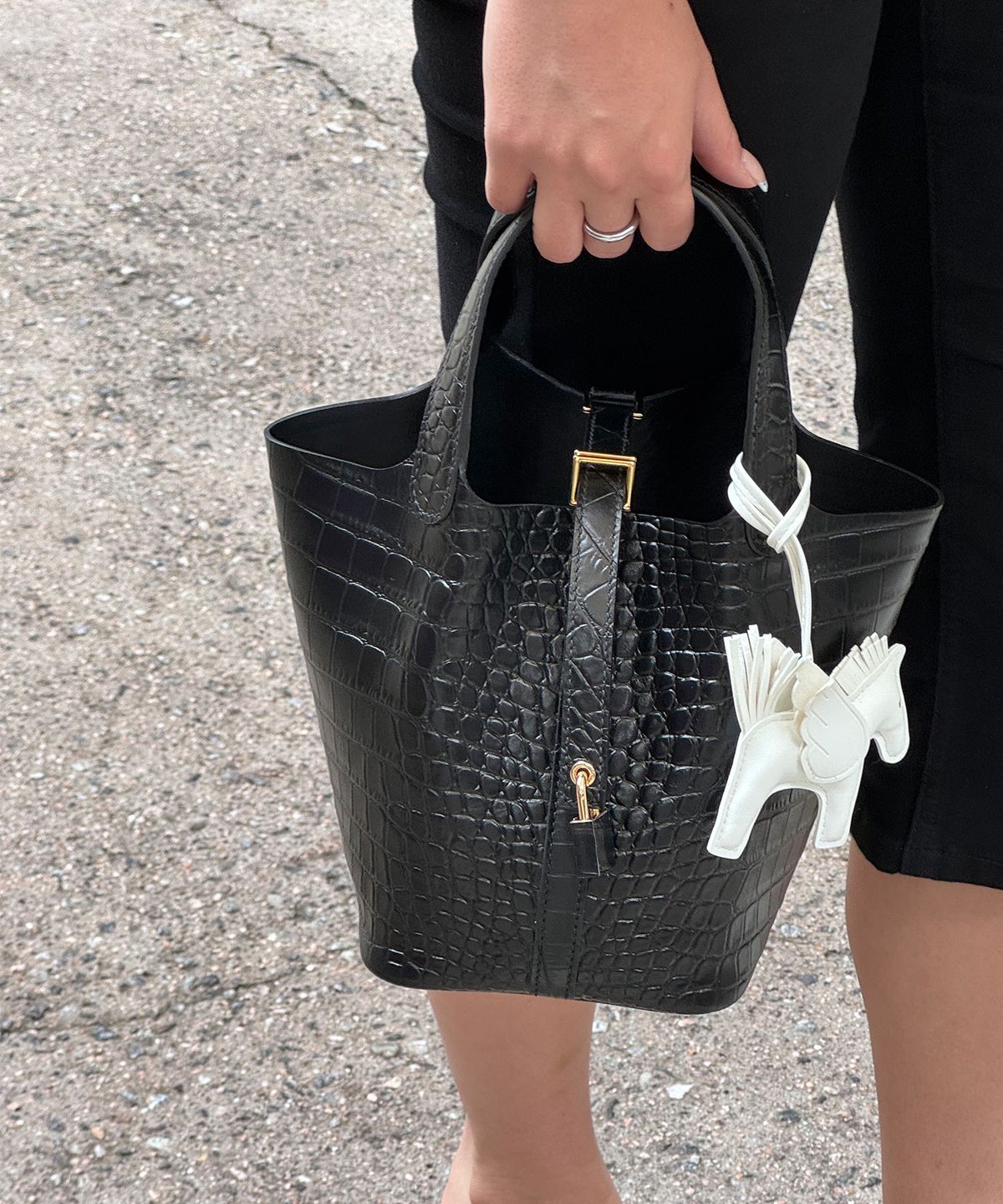 드왓츄럽(DWYL) 크로커 토트백 CROCO TOTE BAG