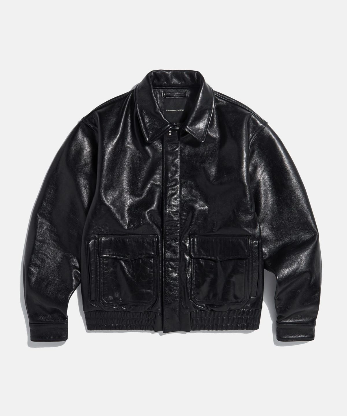 에스피오나지(ESPIONAGE) Buffalo Leather A-2 Jacket Black