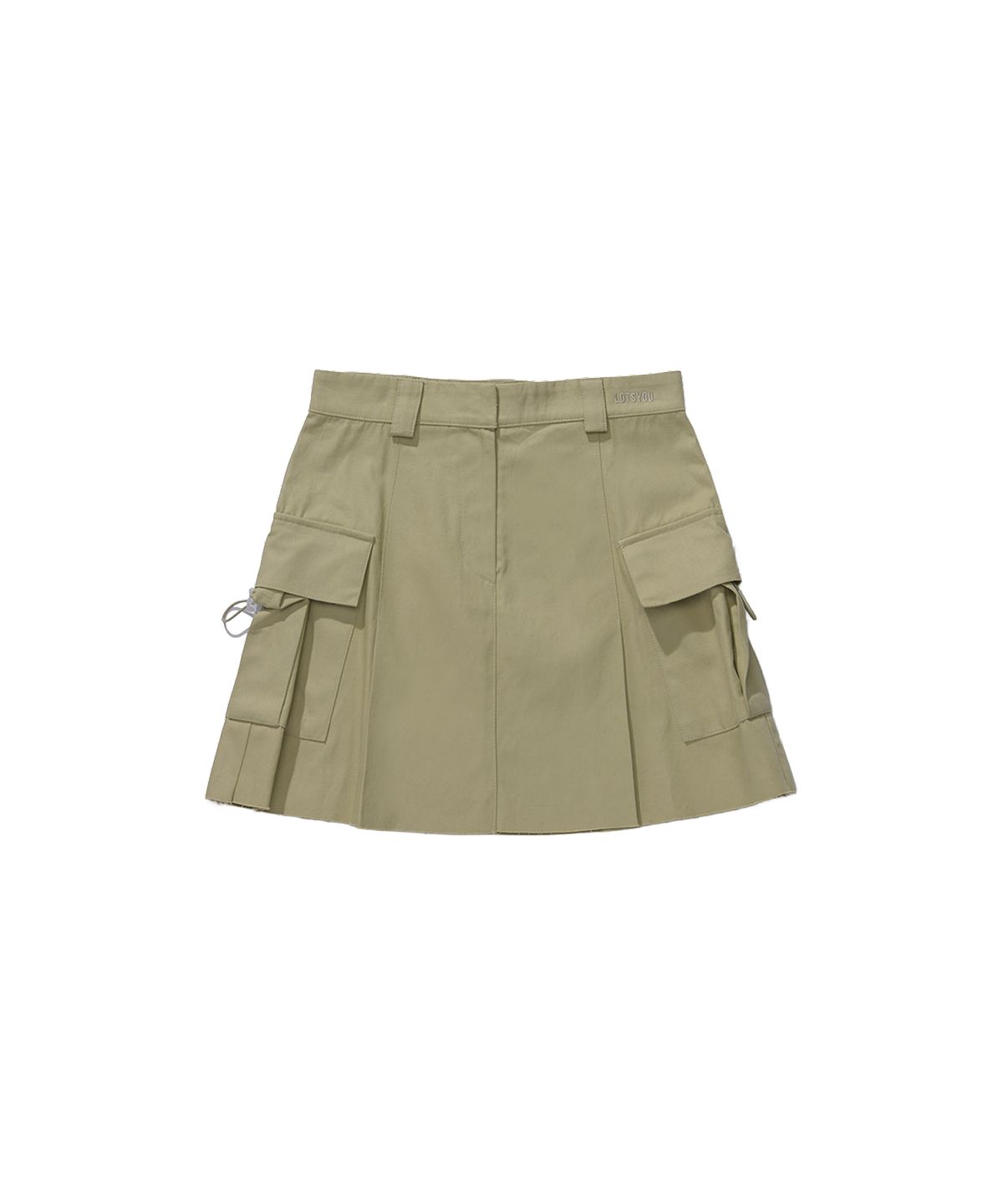 라츠유(LOTSYOU) Lindsay Cotton Cargo Skirt Beige