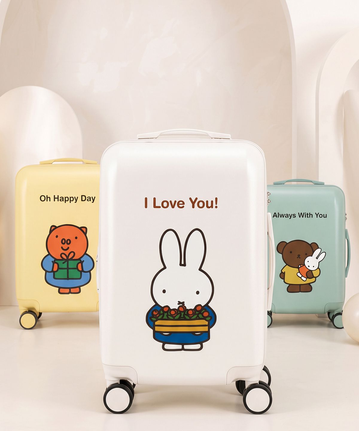 미피(MIFFY) 조이 기내용 캐릭터 캐리어 52cm