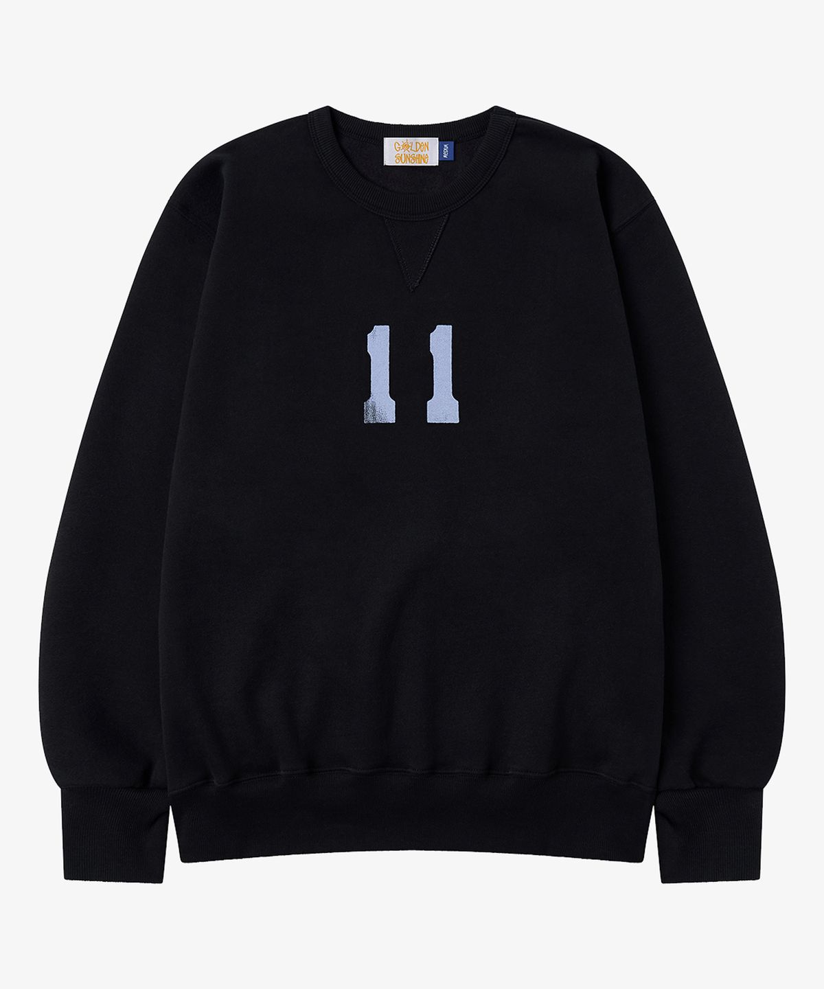 골든선샤인(GOLDEN SUNSHINE) Eleven numbering sweatshirts_Black