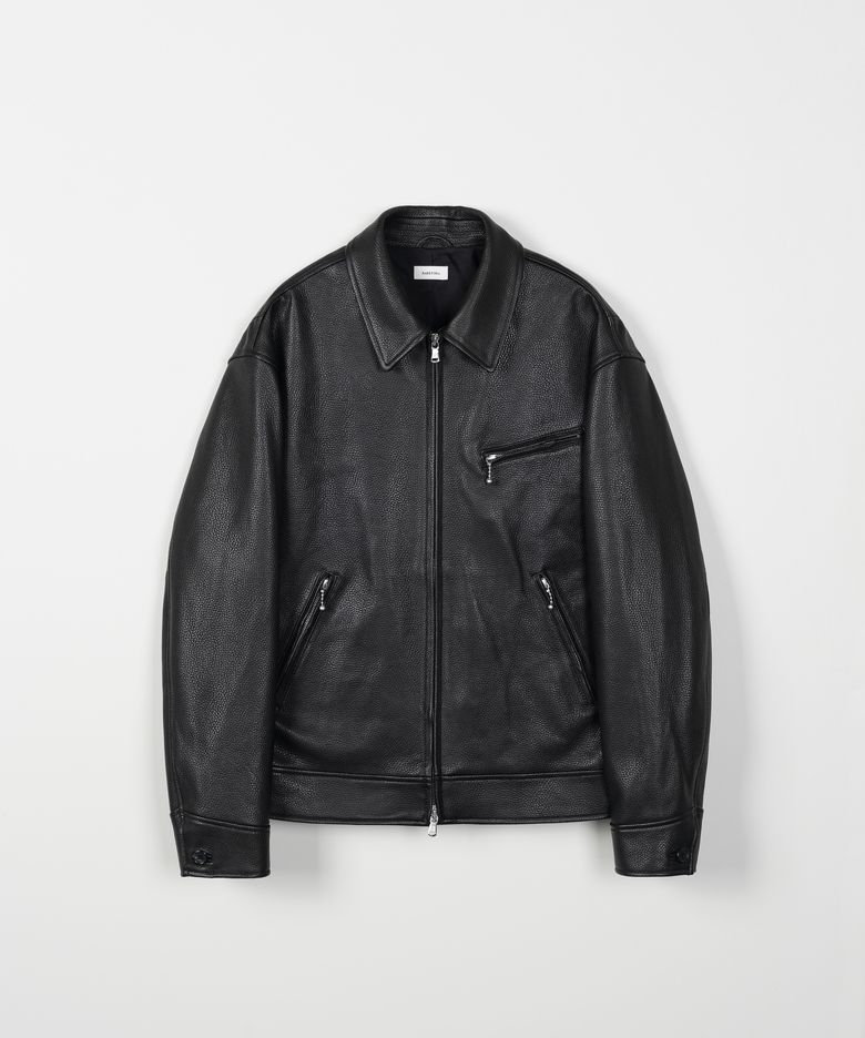 UNION SPORTS LEATHER JACKET - BLACK