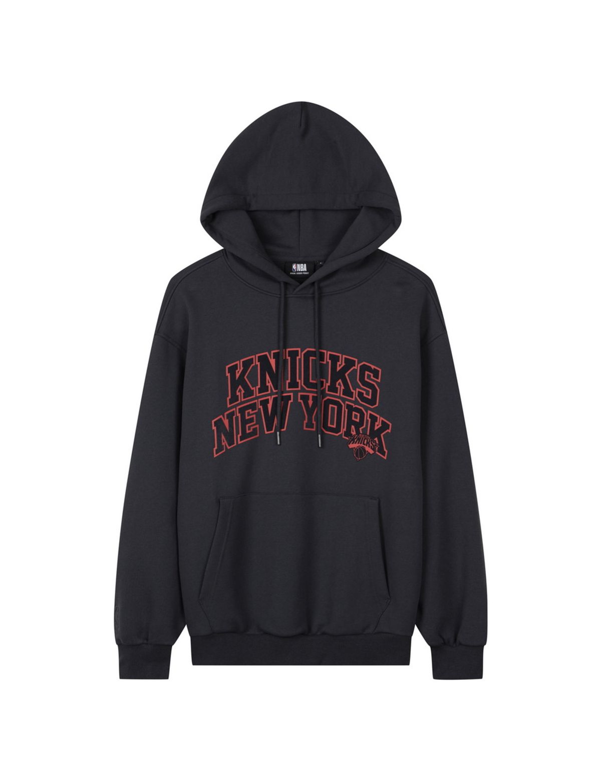 엔비에이(NBA) 아치 레터 후드 티셔츠 다크 그레이