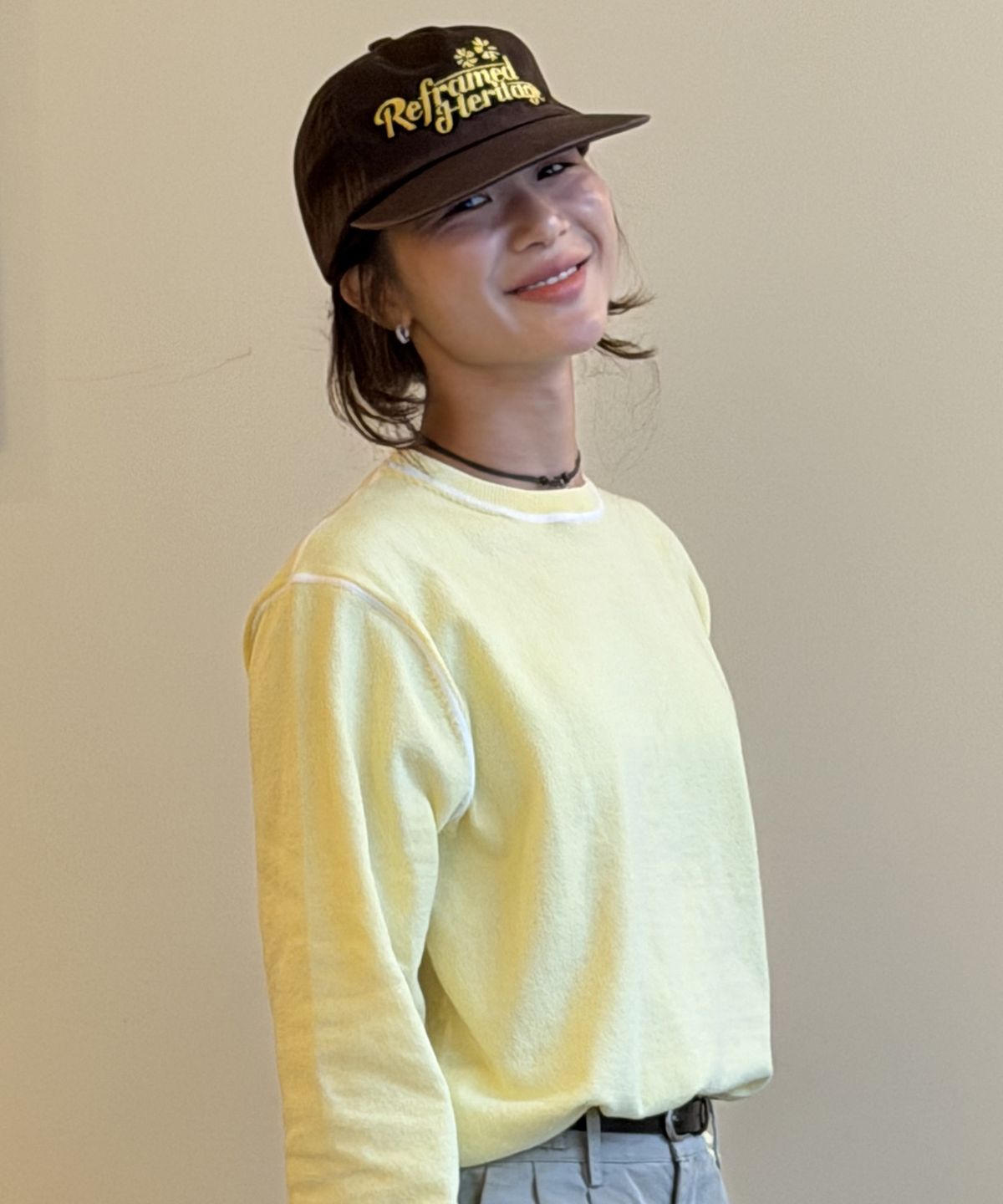 유니버스 가먼트(UNIVERSE GARMENT) 소프트 데일리 니트_YELLOW
