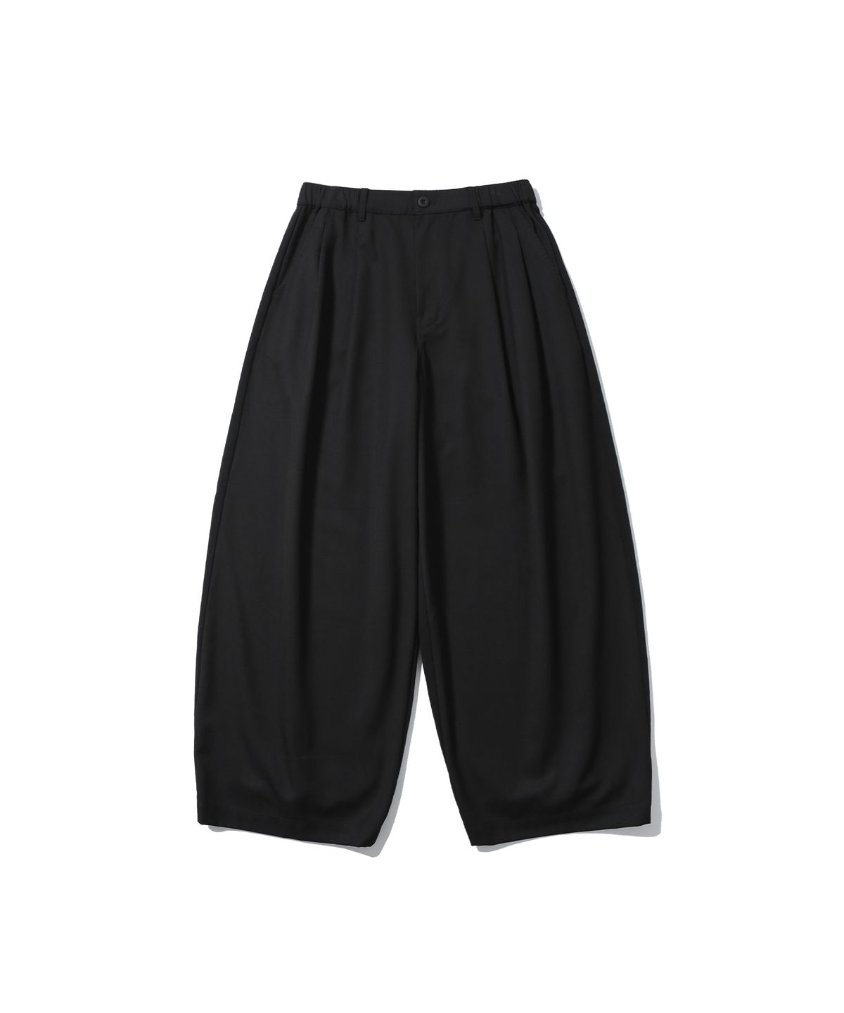 앵글런(ANGLAN) Mix Structured Trousers - Black