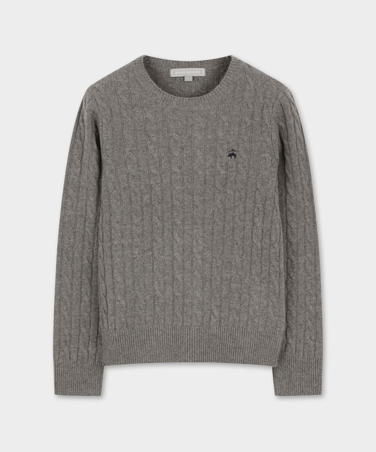 브룩스 브라더스(BROOKS BROTHERS) [여성] 울 케이블 스웨터 (그레이) (BBWRWBZ401)