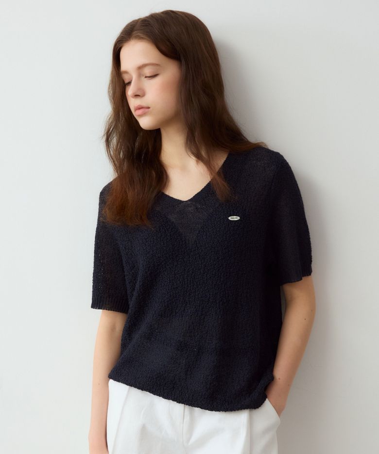 Summer net airy loose fit knit - 4color