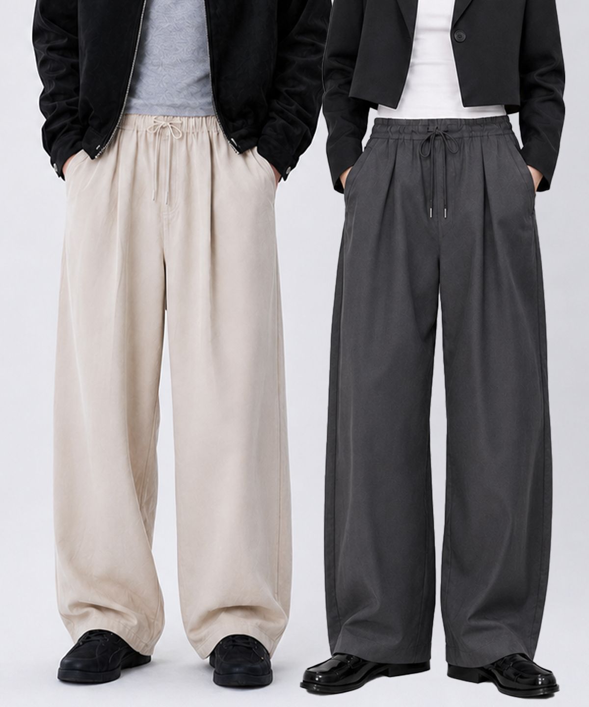 포더핏(FOR THE FIT) 360 원턱 와이드 벌룬 팬츠_4color