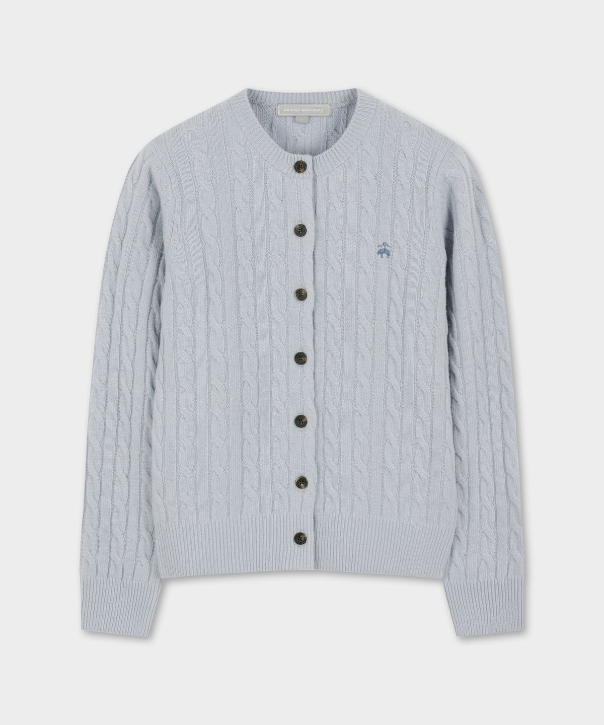 브룩스 브라더스(BROOKS BROTHERS) [여성] 울 케이블 가디건 (라이트블루) (BBWCWBZ402)