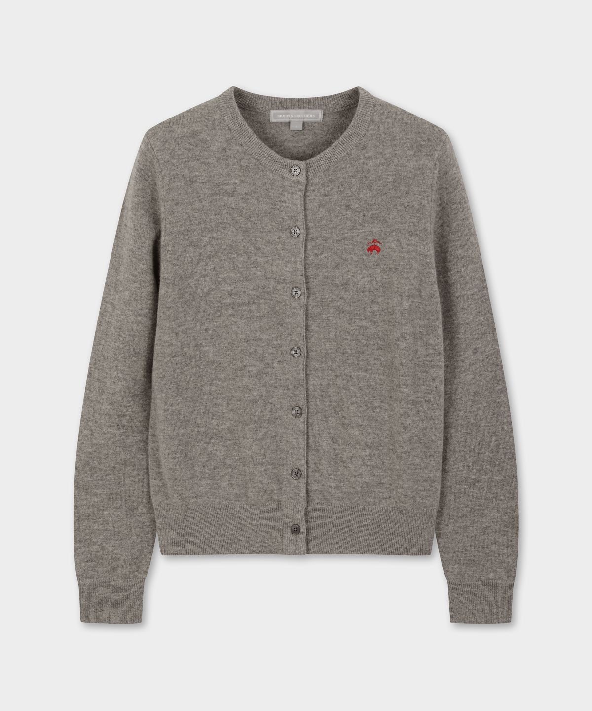브룩스 브라더스(BROOKS BROTHERS) [여성] 울 라운드 가디건 (그레이) (BBWCWBG404)