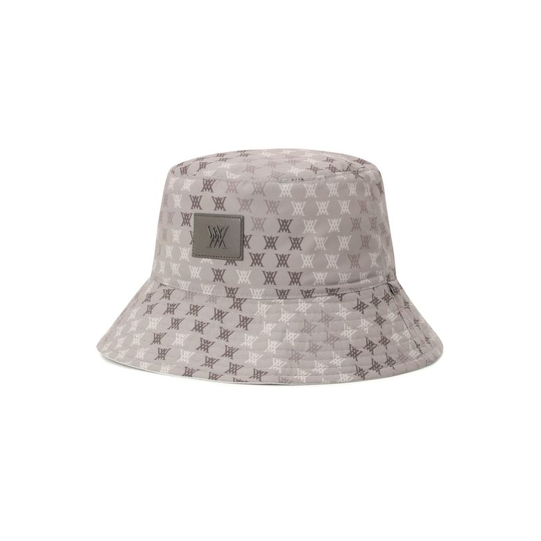 UNI LOGO MOSAIC REVERSIBLE BUCKET HAT_WH