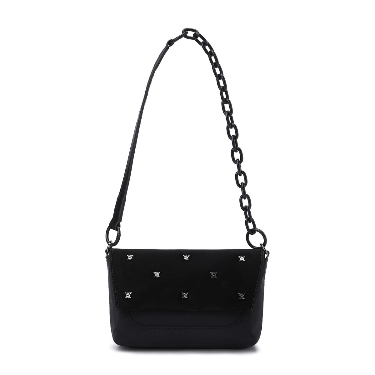 어뉴골프(ANEW GOLF) WOMEN TWINKLE BELT POUCH_BK