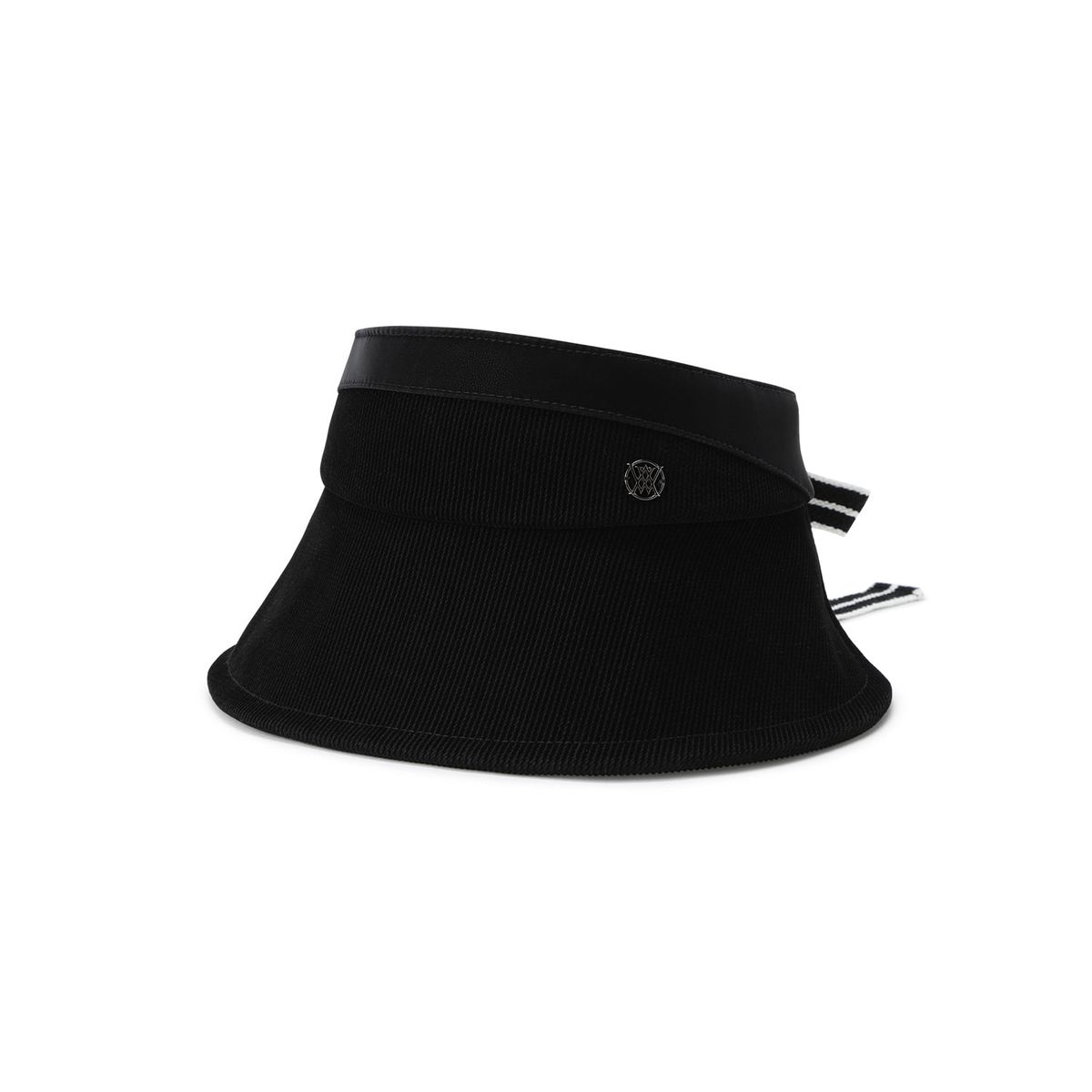 어뉴골프(ANEW GOLF) WOMEN LAYERED WIDE VISOR_BK