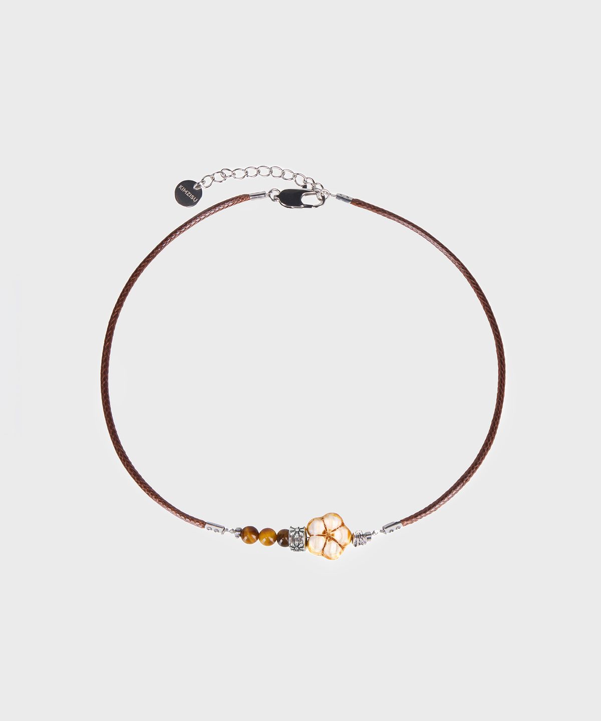 킴지수(KIMZISU) Stone Combi Necklace - Amber_BROWN