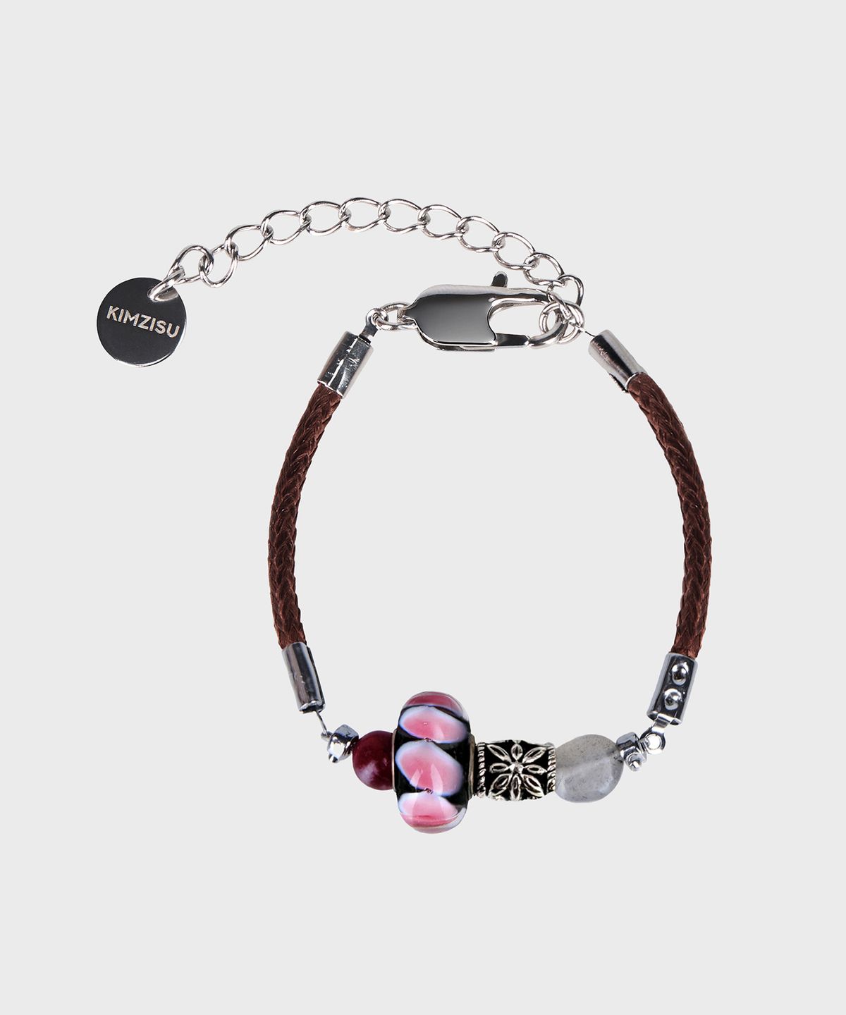 킴지수(KIMZISU) Stone Combi Bracelet - Rose Bloom_PINK