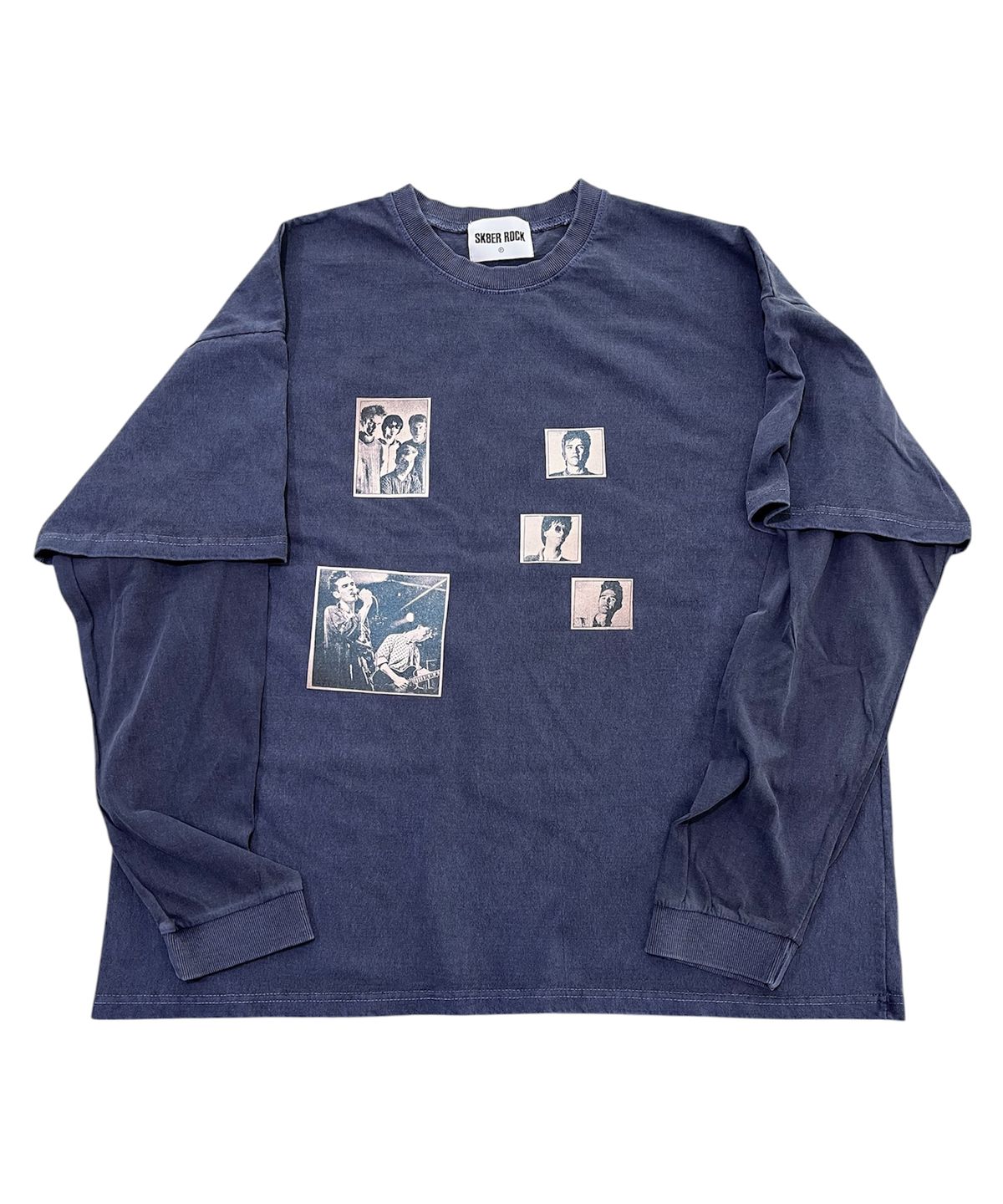 스케이터락(SK8ER ROCK) Lost Youth Pigment Layered T-Shirt (Navy)