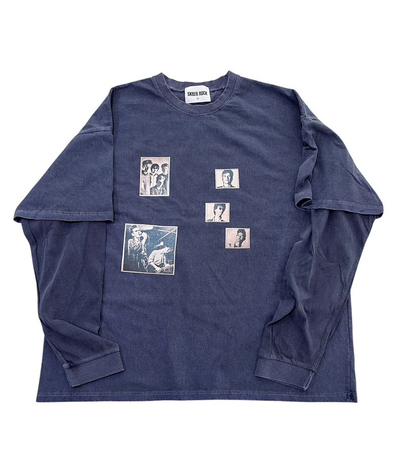 Lost Youth Pigment Layered T-Shirt (Navy)